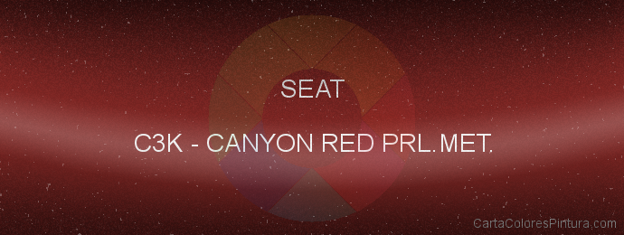 Pintura Seat C3K Canyon Red Prl.met.