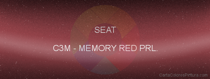 Pintura Seat C3M Memory Red Prl.