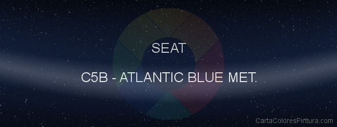 Pintura Seat C5B Atlantic Blue Met.