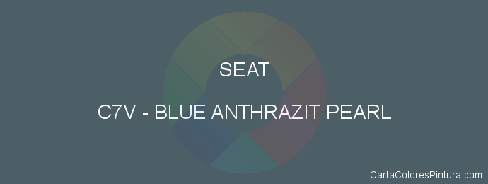 Pintura Seat C7V Blue Anthrazit Pearl