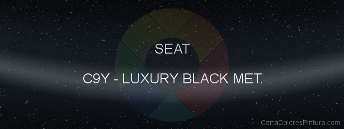 Pintura Seat C9Y Luxury Black Met.
