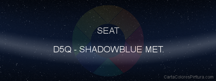 Pintura Seat D5Q Shadowblue Met.