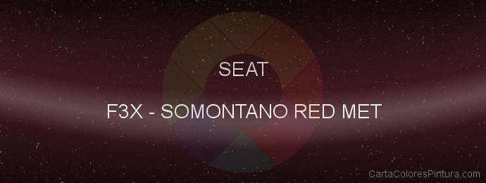 Pintura Seat F3X Somontano Red Met