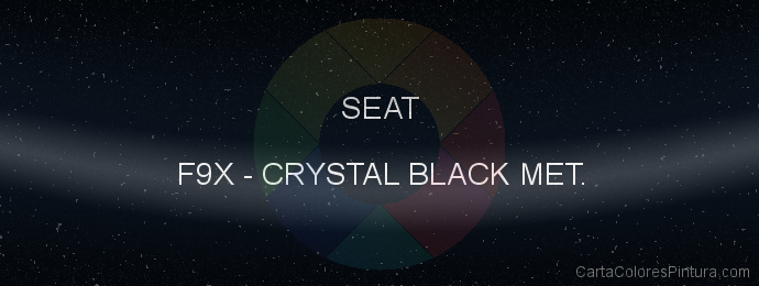 Pintura Seat F9X Crystal Black Met.