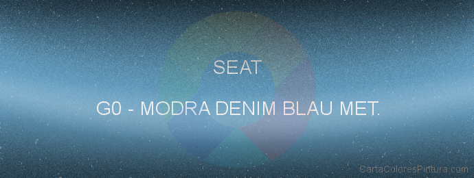 Pintura Seat G0 Modra Denim Blau Met.