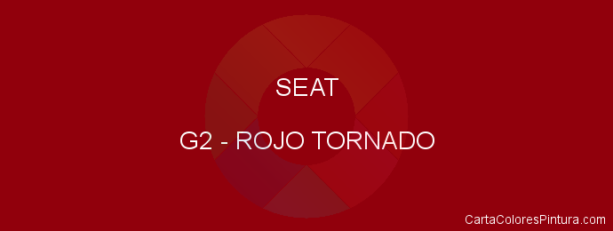 Pintura Seat G2 Rojo Tornado
