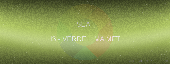 Pintura Seat I3 Verde Lima Met.