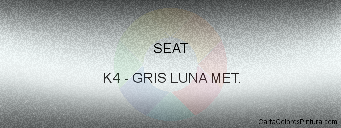 Pintura Seat K4 Gris Luna Met.