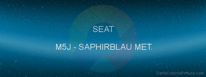 Pintura Seat M5J Saphirblau Met.