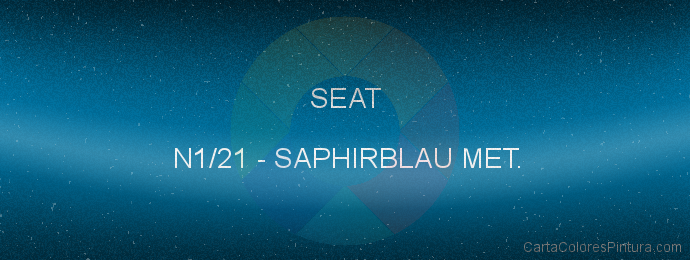 Pintura Seat N1/21 Saphirblau Met.