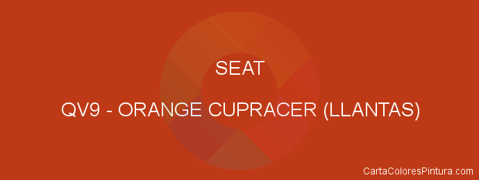 Pintura Seat QV9 Orange Cupracer (llantas )