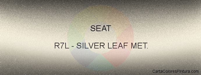 Pintura Seat R7L Silver Leaf Met.