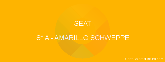 Pintura Seat S1A Amarillo Schweppe