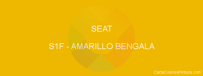 Pintura Seat S1F Amarillo Bengala