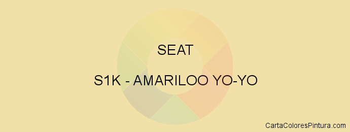 Pintura Seat S1K Amariloo Yo-yo