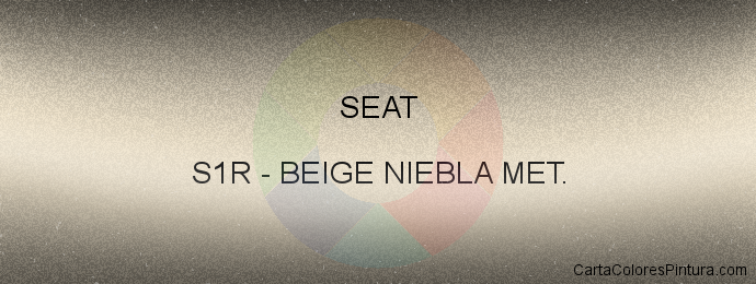 Pintura Seat S1R Beige Niebla Met.