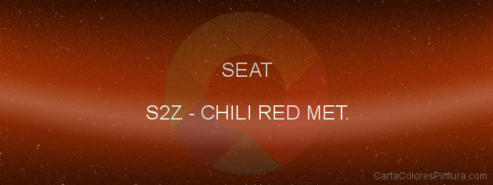 Pintura Seat S2Z Chili Red Met.