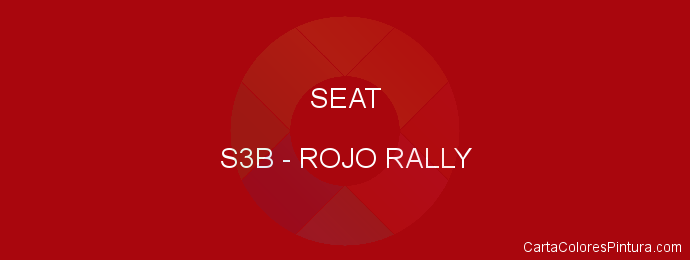 Pintura Seat S3B Rojo Rally