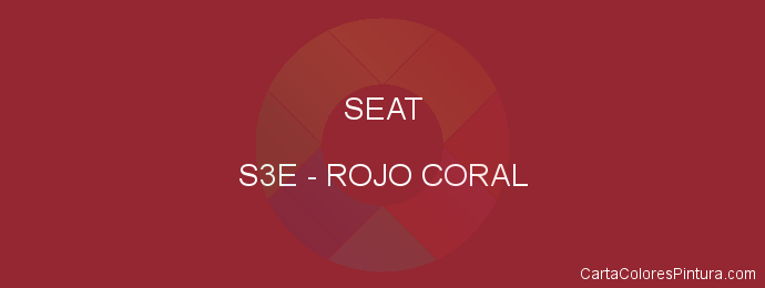 Pintura Seat S3E Rojo Coral