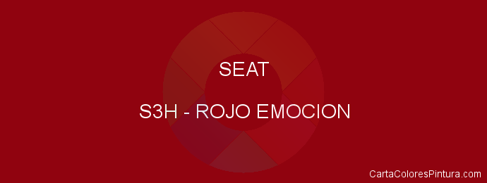 Pintura Seat S3H Rojo Emocion