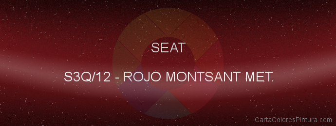 Pintura Seat S3Q/12 Rojo Montsant Met.