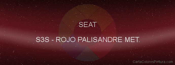 Pintura Seat S3S Rojo Palisandre Met.