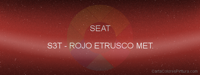 Pintura Seat S3T Rojo Etrusco Met.