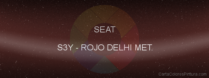 Pintura Seat S3Y Rojo Delhi Met.