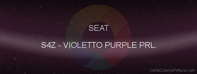 Pintura Seat S4Z Violetto Purple Prl.