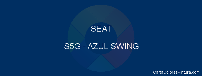 Pintura Seat S5G Azul Swing