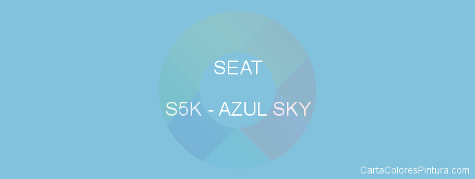Pintura Seat S5K Azul Sky