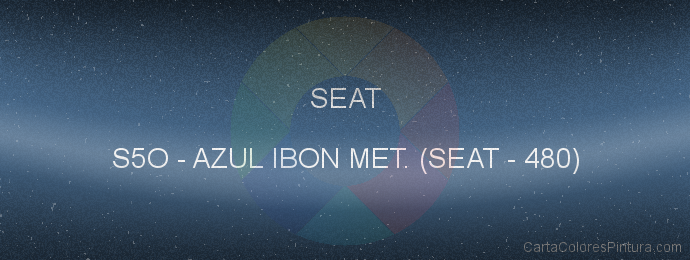 Pintura Seat S5O Azul Ibon Met. (seat - 480)