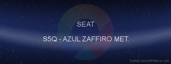 Pintura Seat S5Q Azul Zaffiro Met.