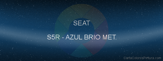 Pintura Seat S5R Azul Brio Met.
