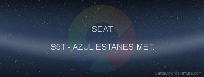 Pintura Seat S5T Azul Estanes Met.