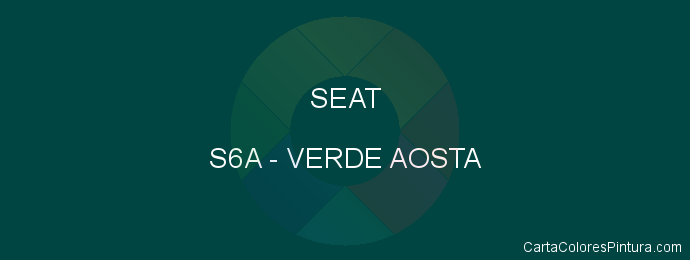 Pintura Seat S6A Verde Aosta