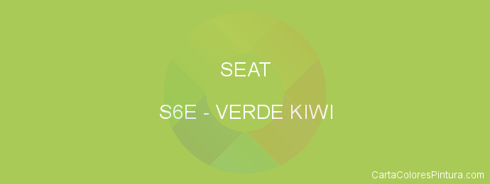 Pintura Seat S6E Verde Kiwi