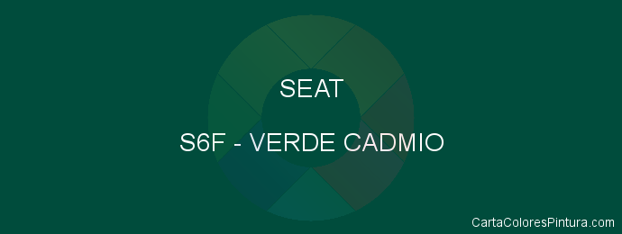 Pintura Seat S6F Verde Cadmio
