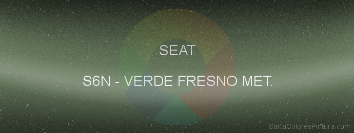 Pintura Seat S6N Verde Fresno Met.