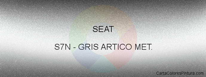 Pintura Seat S7N Gris Artico Met.