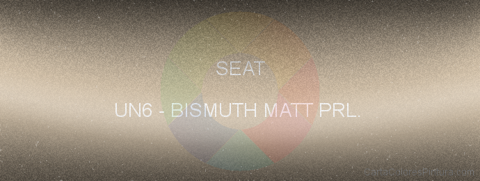 Pintura Seat UN6 Bismuth Matt Prl. 
