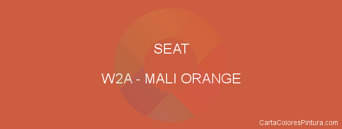 Pintura Seat W2A Mali Orange