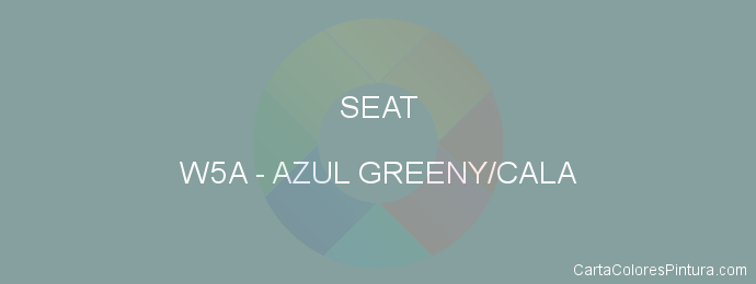 Pintura Seat W5A Azul Greeny/cala