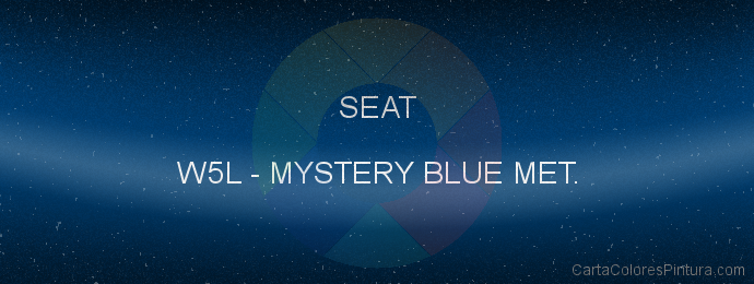 Pintura Seat W5L Mystery Blue Met.