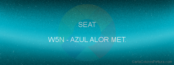 Pintura Seat W5N Azul Alor Met.