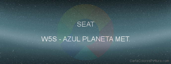 Pintura Seat W5S Azul Planeta Met.