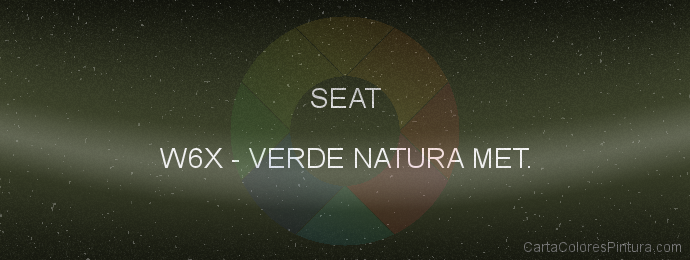 Pintura Seat W6X Verde Natura Met.