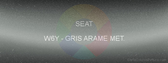 Pintura Seat W6Y Gris Arame Met.