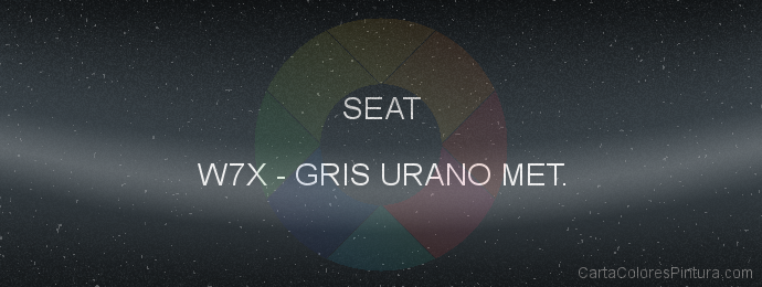 Pintura Seat W7X Gris Urano Met.