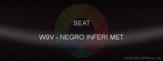 Pintura Seat W9V Negro Inferi Met.